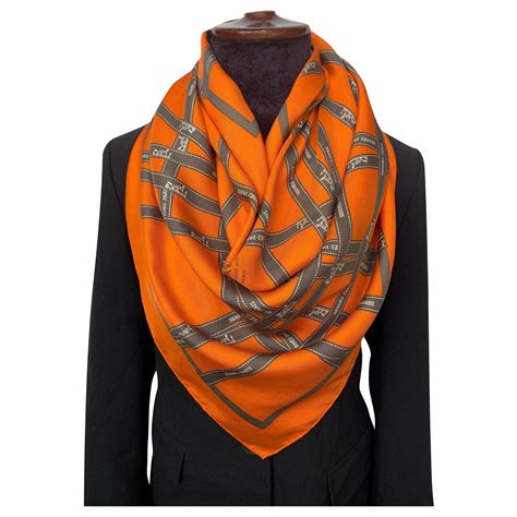 hermes greek goddess scarf orange